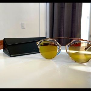 Brand New Gold Dior Sunglasses U5SK1
